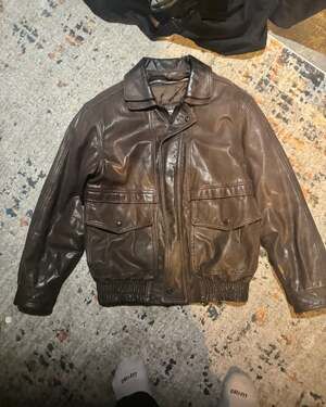 Vintage R&R Thinsulate Leather A-2 Bomber Flight Jacket